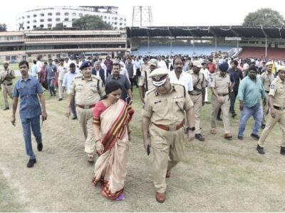 CS inspected the arrangements at LB Stadium