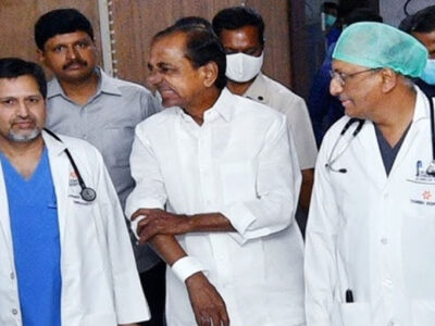 Doctors said that KCR's left hip is fractured