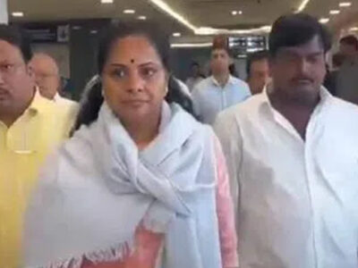 MLC Kavita who visited KCR