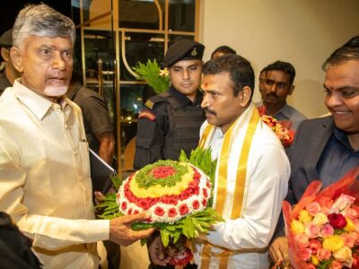 Babu at Tirumala