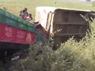 School Bus Tractor Collission