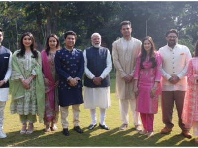 sachin family invites pm modi for arjun sania wedding