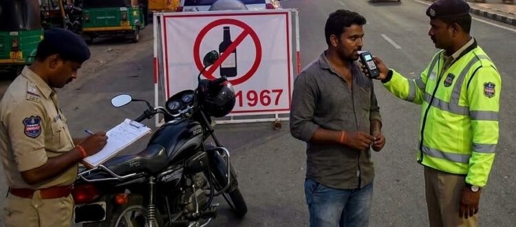 Drunken Drive: AI-Generated Representative Image