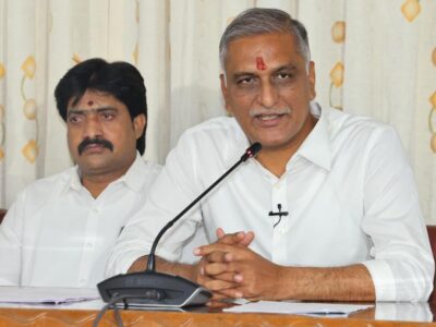 harish rao slams cong govt