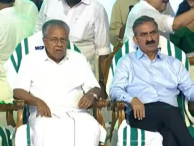 vijayan attends Satheesan's oath-taking ceremony.